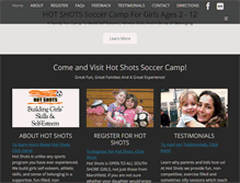 Tablet Screenshot of hotshotssoccer.org